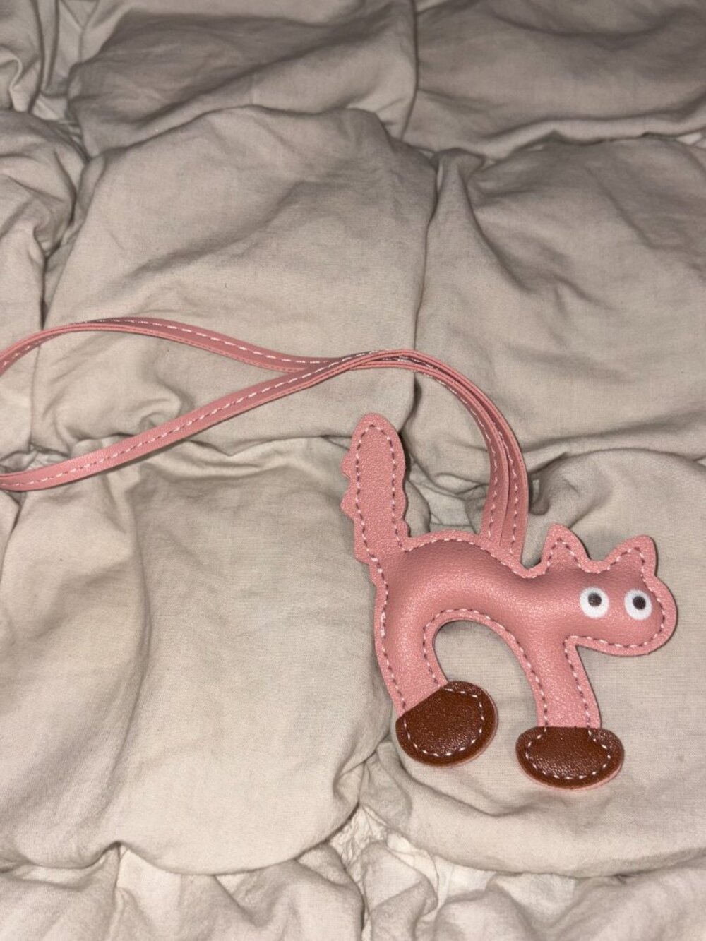 Free People Leather Cat Bag Charm